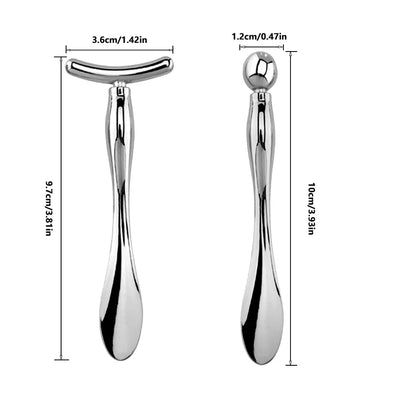 2in1 Mini Eye Massage Stick | Dual-Ended Facial Spoon and Massage Tool