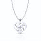 Personalized Mother Name Necklace With Text Custom Heart Pendant Necklace