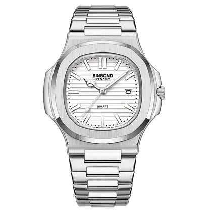 New Casual Business Fashion Quartz Wristwatches Rose Gold Clock Men Luxury Watch Automatic Watches Mens Black Relogio Masculino