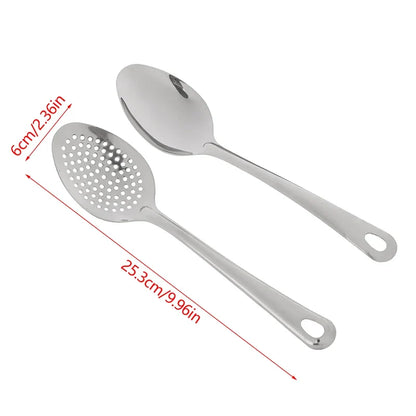 Stainless Steel Strainer Spoon | Perforated Colander Spoon for Kitchen Cooking