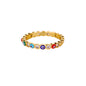 Zircon Evil Eye Rings For Women Gold Color Stainless Steel Evil Eye Finger Ring Lucky Aesthetic Turkish Waterproof Jewelry Gift
