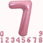 40-Inch Pink Foil Number Balloon | Birthday Party Decoration
