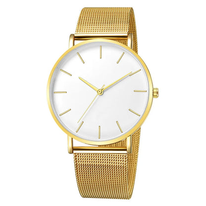RUNERR Ultra Thin Quartz Watch | Minimalist Business Casual Mesh Strap