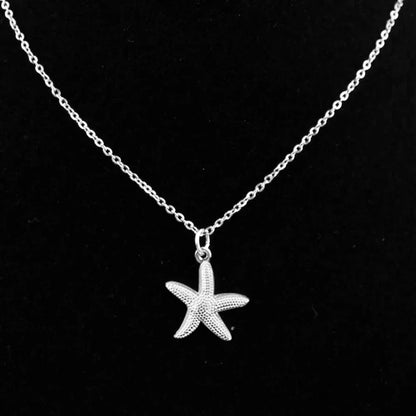 DOTIFI  Beach Wind Shell Starfish Pendant Pendant Stainless Steel Necklace Female Fashion Simple Personalized Necklace Jewelry