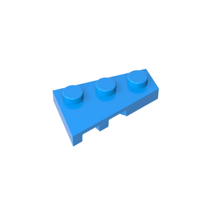 Gobricks GDS-547 Wedge Plate 3 x 2 Right | Compatible Building Block for DIY Creations