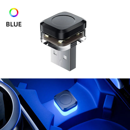 Mini USB LED Car Atmosphere Light | Colorful Decorative Emergency Lamp