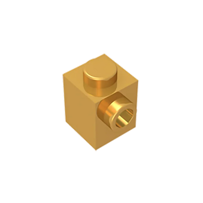 Gobricks GDS-635 BRICK 1X1 W. 1 KNOB | Single Side Bump Building Block Compatible with Lego 87087