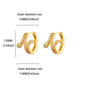 Luxury Zircon Hoop Earrings for Women Gold Color Stainless Steel Butterfly Heart Snake Earring Fashion Party Wedding Jewelry Gif