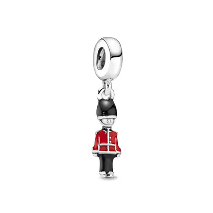 Hot Selling Christmas Santa 925 Silver Charm Bead Fit European Bracelet Bangles Women Necklace Jewelry