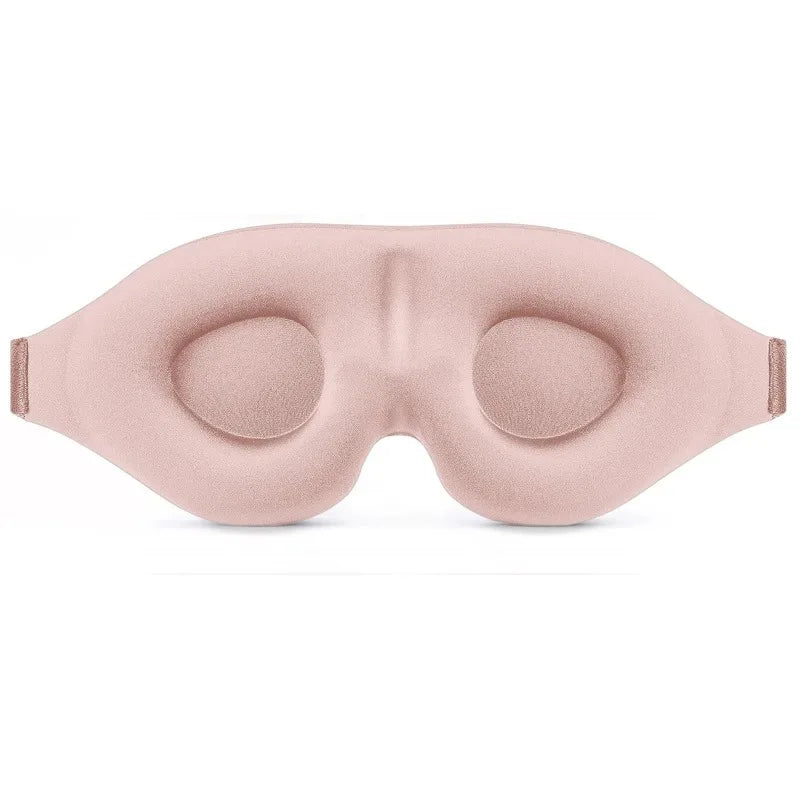 3D Contoured Sleep Mask | Memory Foam Blackout Eye Shade for Deep Rest