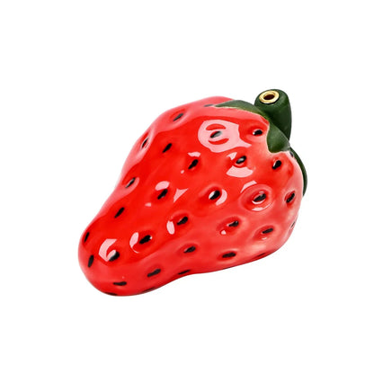 Strawberry Ceramic Incense Burner | Realistic Fruit Home Aromatherapy Decor