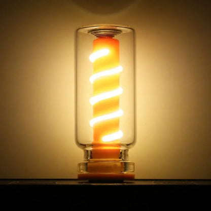 5V USB LED Spiral Filament Touch Dimming Bulb | Retro Night Light Atmosphere Lamp