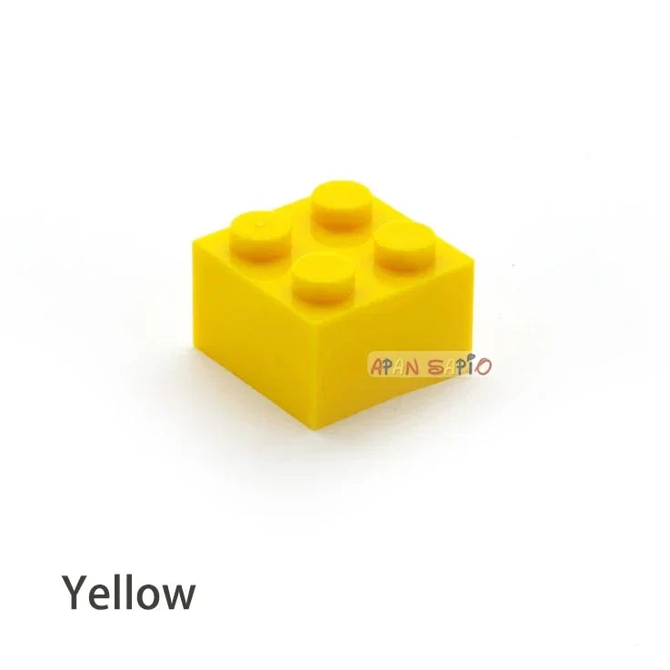60pcs DIY Building Blocks Thick Figures Bricks 2x2 Dots | Educational Creative Toy for Children