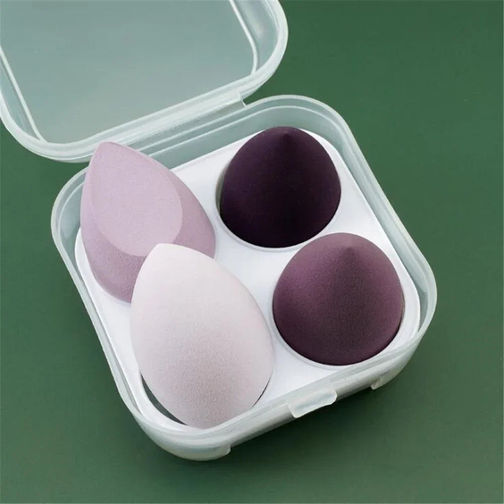 4/8pcs Makeup Sponge Blender Set | Soft Latex Foundation Blending Sponges