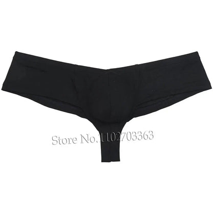 Men's Micro Boxers Mini Bikini Briefs Underwear Slip Bulge Pouch Breathable Smooth Beach Trunks Stretchy Panties Low Rise Soft