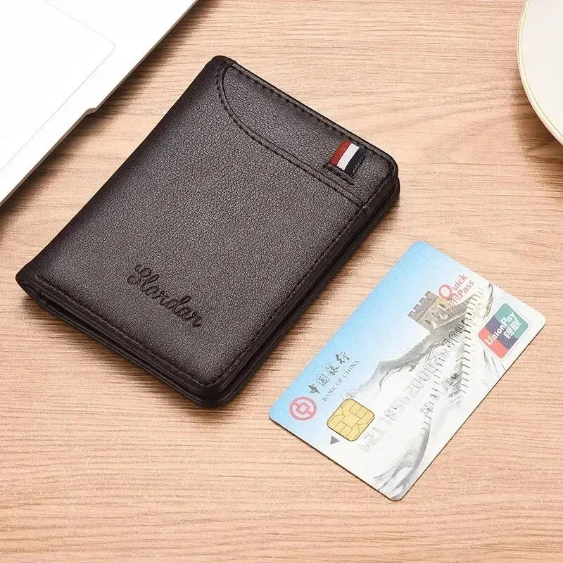 Ultra Thin Vertical Wallet for Men | Minimalist Card Holder