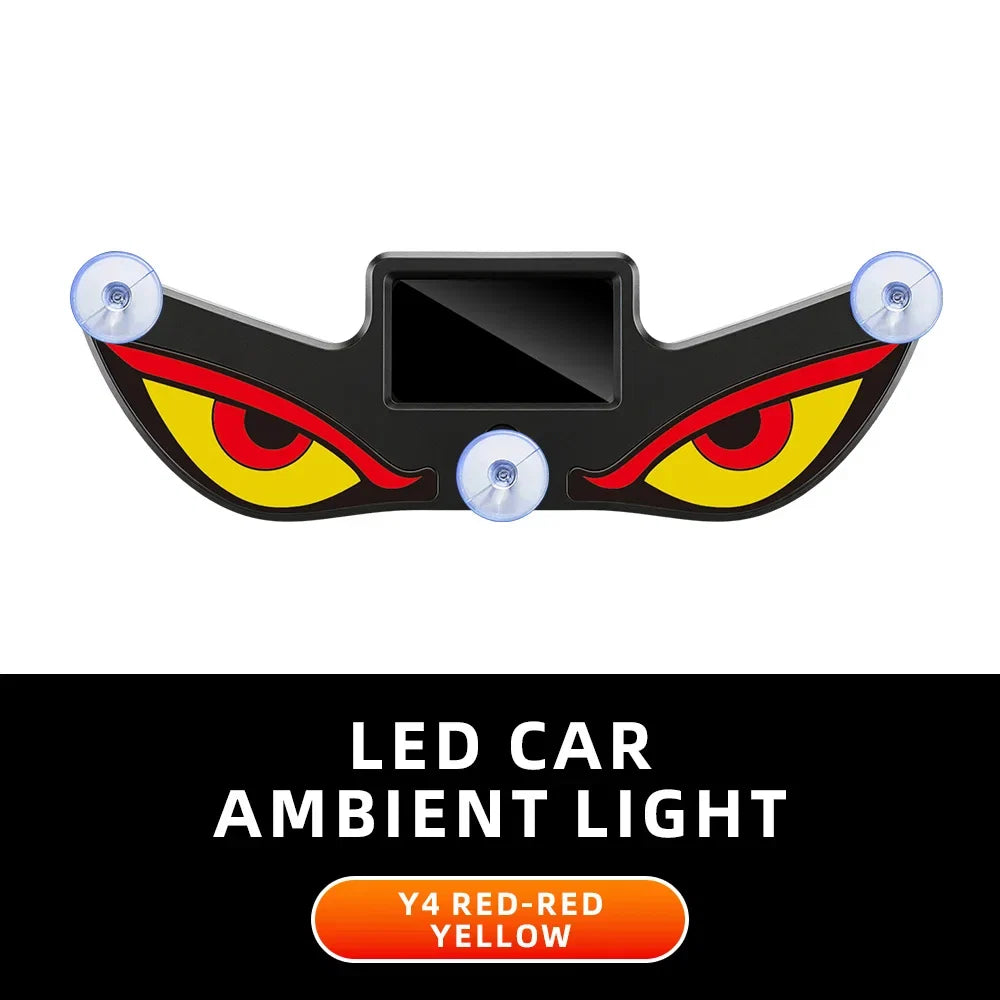 Solar Devil’s Eye Car Window Light | USB-C Rechargeable Flashing Warning Lamp
