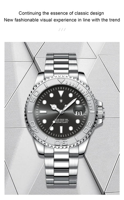 New Automatic Watch Mens Sports Bezel Gray Digital Luxury Watches For Man Fashion Quartz Wristwatches Gifts Men Tudo Por 1 Real
