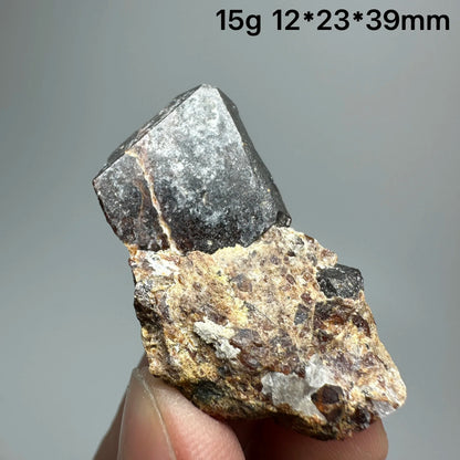 Natural Dark Brown Andradite Garnet Cluster Raw Crystal Mineral Specimen Calcite Matrix Healing Stone Home Decoration