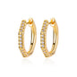 Zircon Pendientes Earring For Women Stainless Steel Hoop Piercing Earring Trending 2024 New Jewerly aretes de mujer bijoux femme