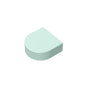 Gobricks Tile Round 1 x 1 Half Circle Extended | Compatible Brick Building Block