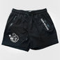 Men's Quick Dry Side Printed Shorts Double Zipper Pocket Side Design Running Basketball Training Fitness Shorts Summer