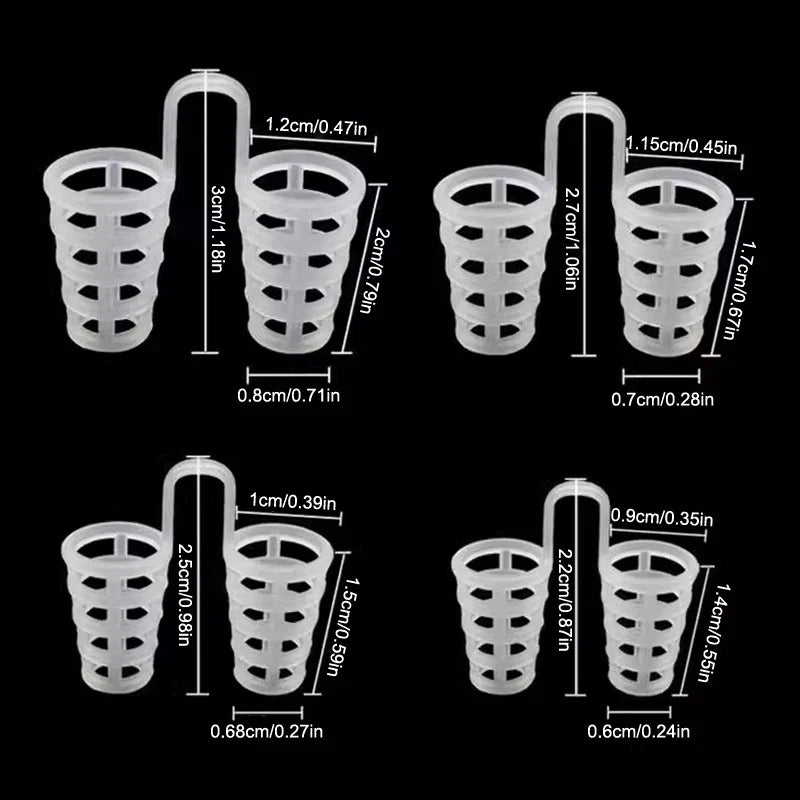 4/8Pcs Silicone Snore Nasal Dilators | Anti Snoring Nose Clip for Better Breathing