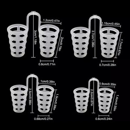 4/8Pcs Silicone Snore Nasal Dilators | Anti Snoring Nose Clip for Better Breathing