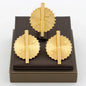 Dubai Gold Color Earrings Copper Adjustable Big Rings For Women Irregular Earrings Exquisite Bridal Jewelry Party Daily Wear