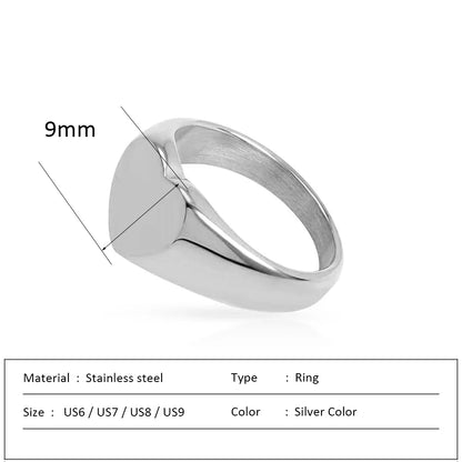 Romantic Stainless Steel Ring for Woman Heart Shaped Birthday Gift Wedding Rings Luxury Quality Jewelry Wholesale Dropshipping