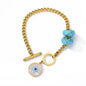 Hand Evil Eye Bracelet For Women Stainless Steel Zircon Bangle Sets Turkish Luxury Party Jewelry pulseras bijoux femme