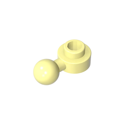 Gobricks GDS-1500 Hinged Plate 1x1 with Ball Head | Compatible Building Brick