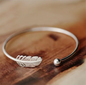 925 Sterling Silver Angel Feather Lucky Arm Cuff Designer Bracelets Bangles For Women Party Jewelry Gifts Jewellery
