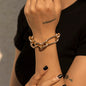 Hip Hop Thick Link Chain Bracelet Women's CCB Material