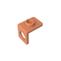 Gobricks GDS-1165 Minifig Neck Bracket with Back Stud | Thin Back Wall Building Block