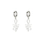 18K Gold Plated Portrait Coin Earrings | Stainless Steel Jesus Cross Dangle Huggie Earrings