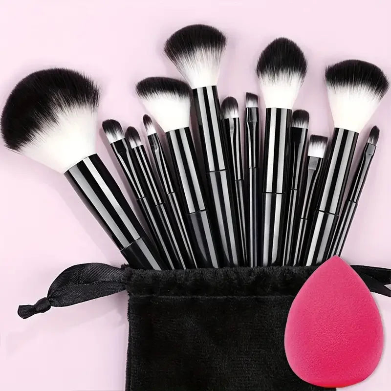 13-Piece Makeup Brush Set | Soft Fluffy Foundation Blush Highlighter Brush Kit