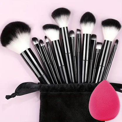 13-Piece Makeup Brush Set | Soft Fluffy Foundation Blush Highlighter Brush Kit