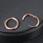 8/10/12/14/16/18/20mm Stainless Steel Huggie Hoop Earrings for Women Men