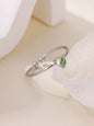 Fashion Zircon Heart Birthstone Rings For Women Stainless Steel Gold Color Birthstone Ring  Aesthetic Wedding Jewelry Gift