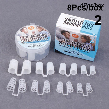 4/8Pcs Silicone Snore Nasal Dilators | Anti Snoring Nose Clip for Better Breathing