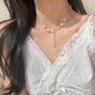 Y2K Crystal Butterfly Pendant Necklace Women Light Luxury Egirl Punk Heart Grunge Clavicle Chain Fashion Jewelry Party Gift 2023
