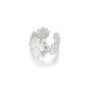 Unique Design Flower  Rings For Women Geometric Stainless Steel Flower Opening Ring Gold Color Jewelry Gift Anillos