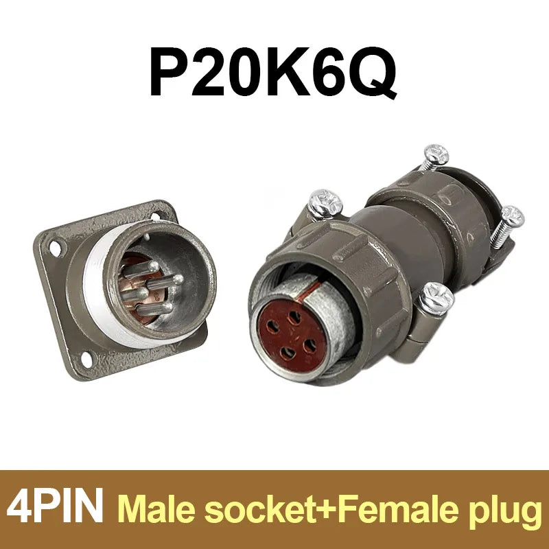 P20 Series Connector 2 3 4 5 7 Core 20mm Plug and Socket | Waterproof Circular Connector