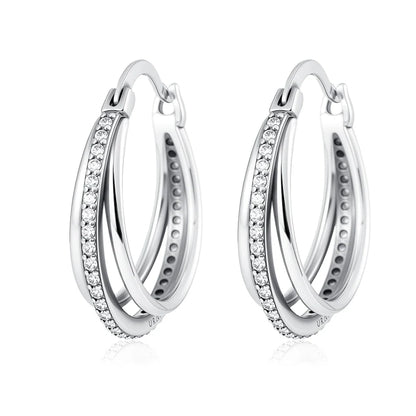 2026 New 925 Silver Elephant Cherry Blossom Butterfly Heart Earrings, a delicate choice for women's fashion jewelry