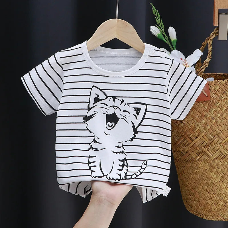 Kids Cotton Graphic Tee | Summer Unisex T-Shirt for Babies and Toddlers