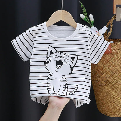 Kids Cotton Graphic Tee | Summer Unisex T-Shirt for Babies and Toddlers