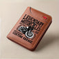 Men's Retro Faux Leather Wallet | Vintage Motorcycle Slim Card Holder