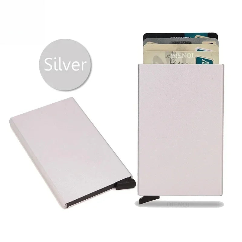 Slim Metal RFID Wallet | Minimalist Card Holder for Men and Women