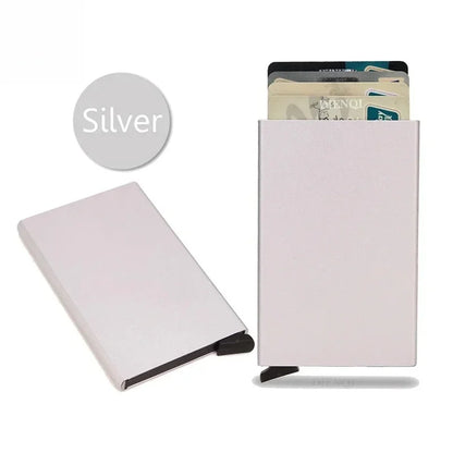 Slim Metal RFID Wallet | Minimalist Card Holder for Men and Women